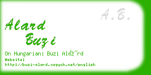 alard buzi business card
